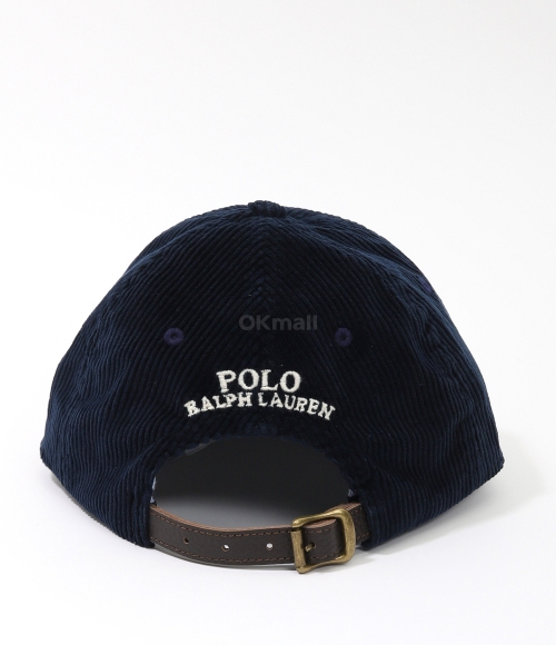 폴로 랄프로렌 로고 자수 코듀로이 볼캡 네이비 (25FW)--5