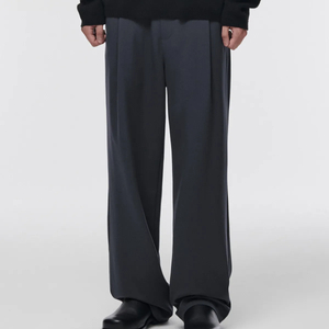 [26] 무신사 스탠다드 원 턱 와이드 밴딩 슬랙스 [아이언 그레이]