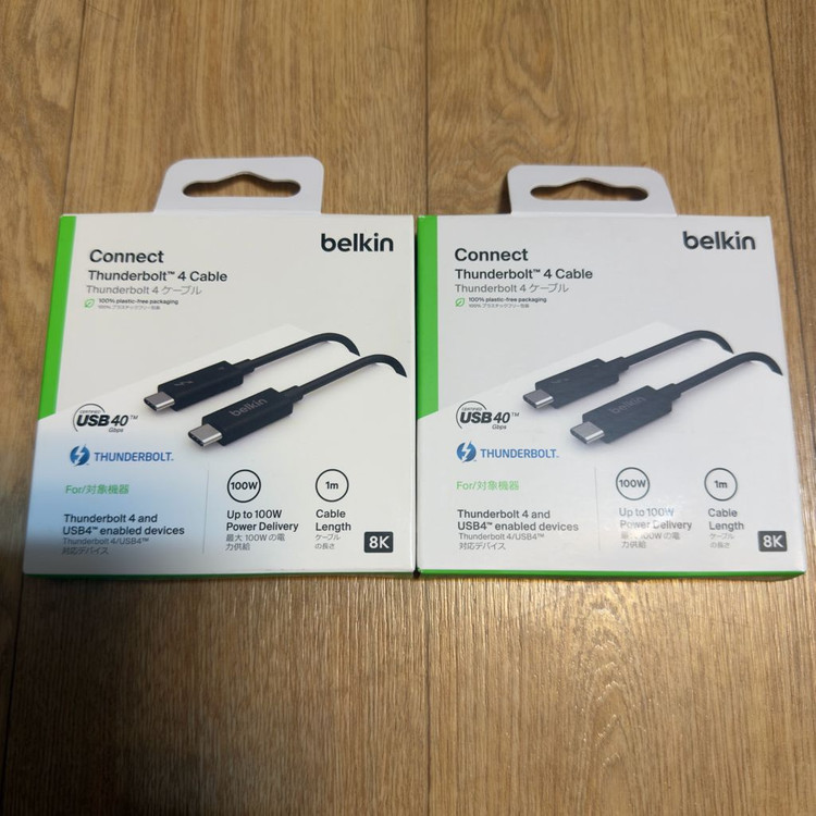 벨킨 썬더볼트4 케이블 1M 새제품 이미지