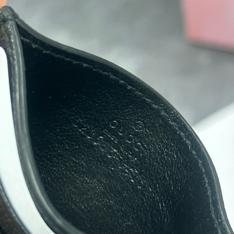 구찌 애니멀리에 꿀벌 블랙 카드 케이스--5