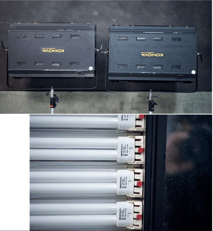 코노바 KONOVA 형광등 라이트 사진 영상 조명 (330W)2개--1