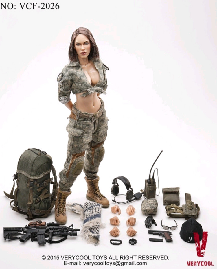 1/6 12인치 베리쿨 VCF-2026 여성 밀리터리 피규어--1