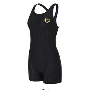 아레나 여아 아동 65 실내 2부 반신 원피스 수영복 사랑봉봉