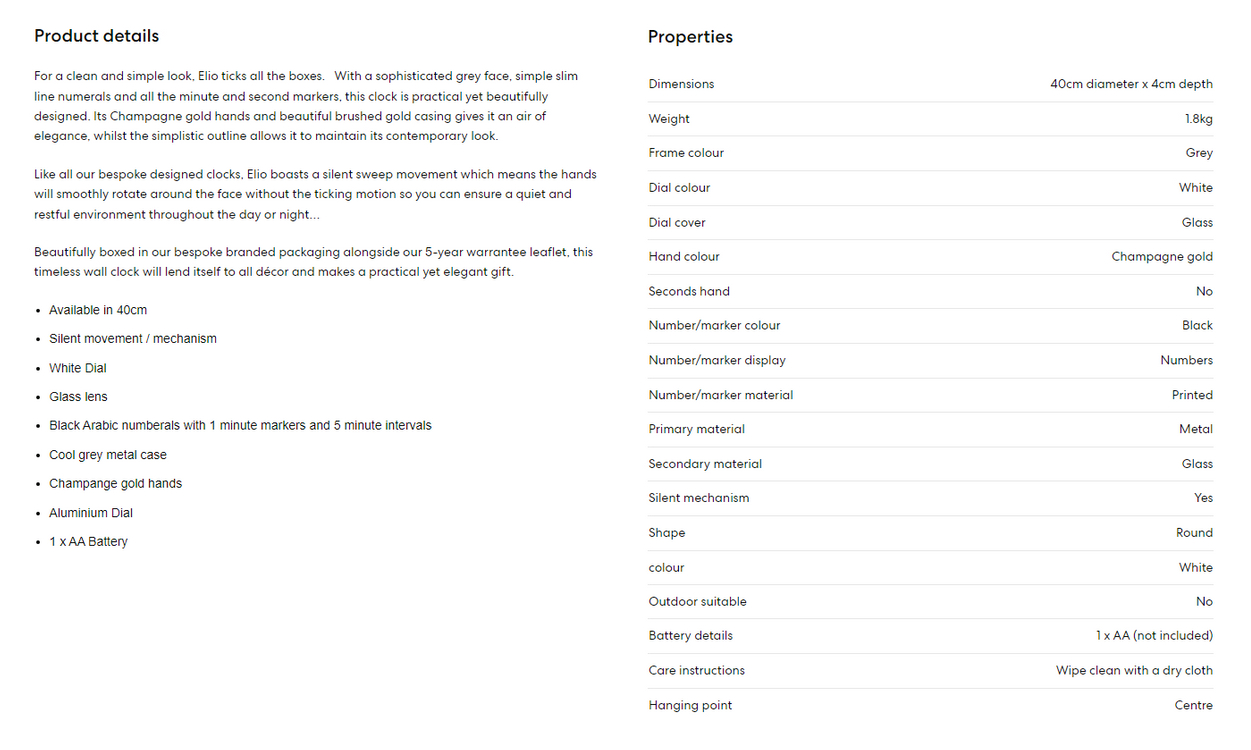 새제품 심플하고 모던한 원식스에잇 40cm 벽시계 배송비포함 15만원 팝니다. 이미지