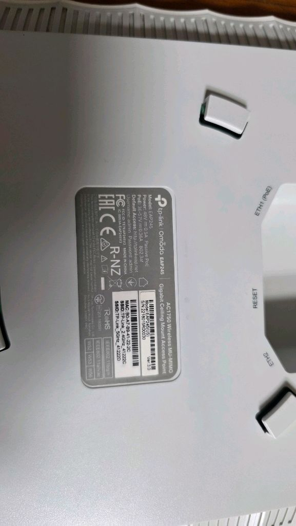 TP-Link EAP245 천정,벽부형 무선공유기 2개 팔아요--2