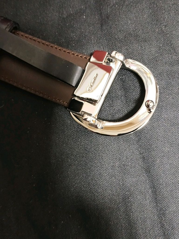 까르띠에 양면 여성 가죽벨트 정품입니다--2