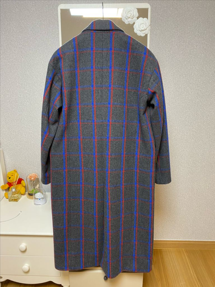 럭키슈에뜨 체크 롱코트--1