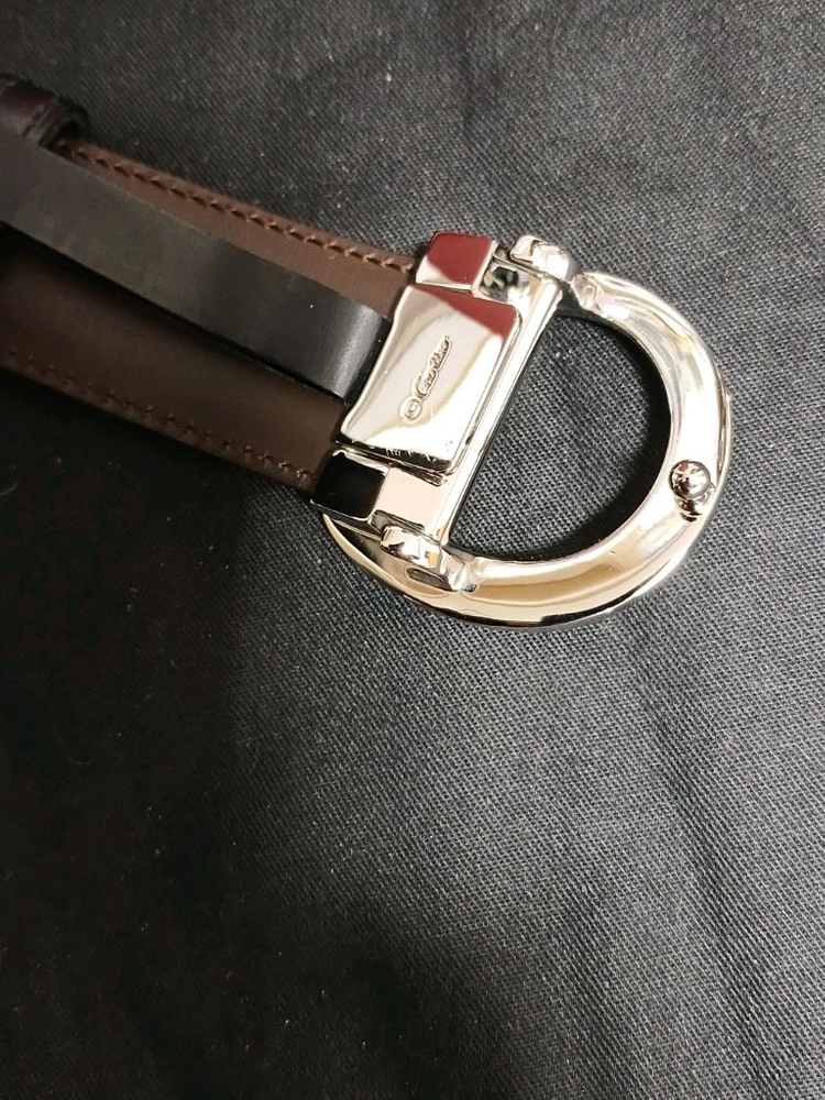 까르띠에 은장 여성벨트 정품--2