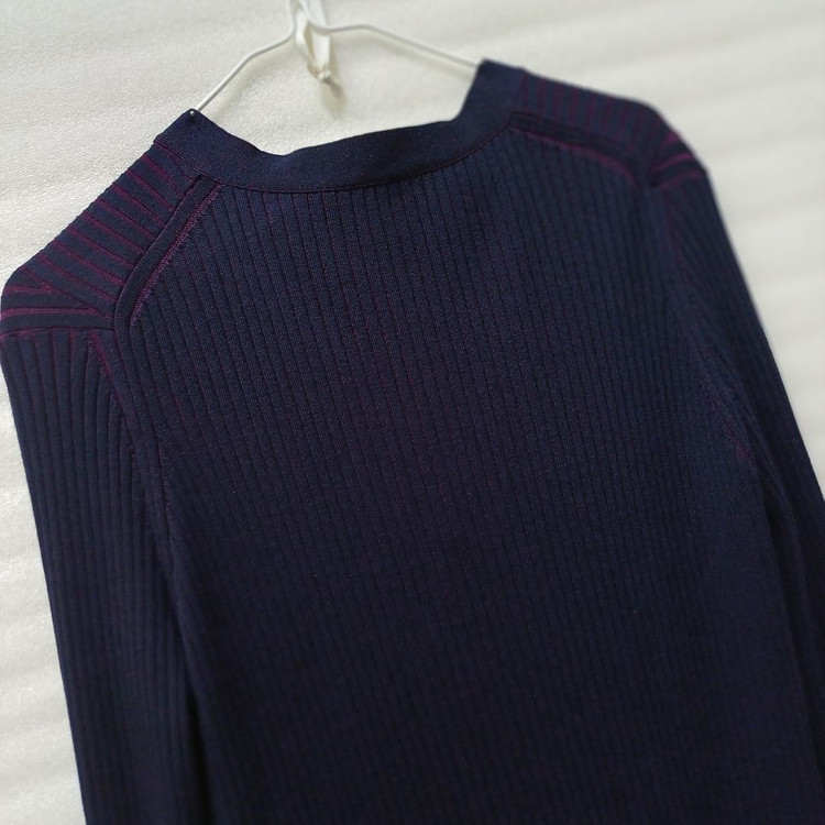 한섬 랑방 울 니트 얇은 골지 롱 가디건 여성 90 F 사랑봉봉--3