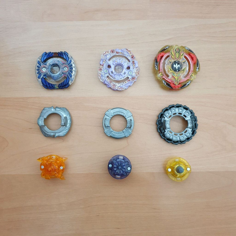 베이블레이드 7개 일괄판매 이미지