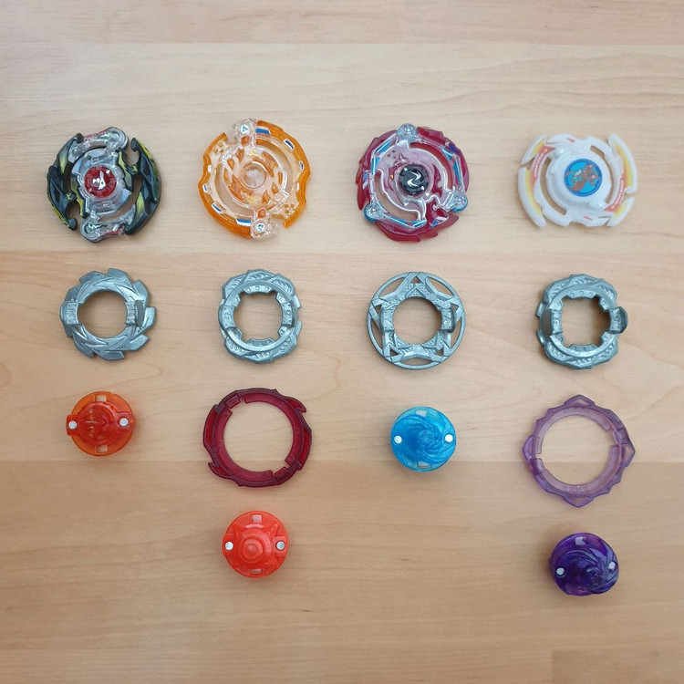 베이블레이드 7개 일괄판매 이미지