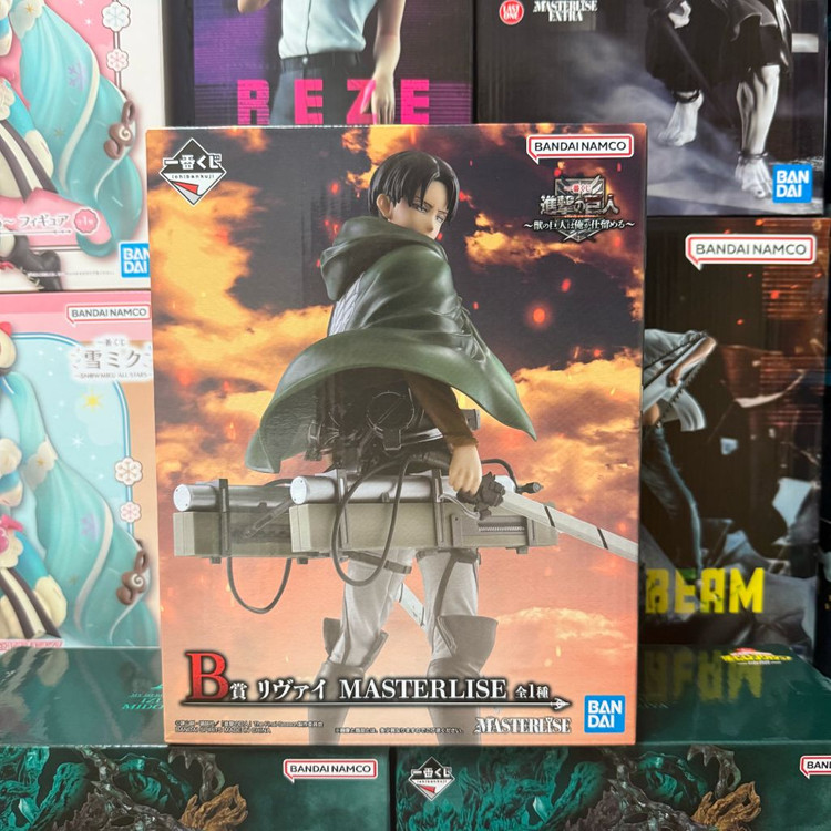 진격의거인 이치방쿠지 리바이 b상 피규어 미개봉 제일복권--0