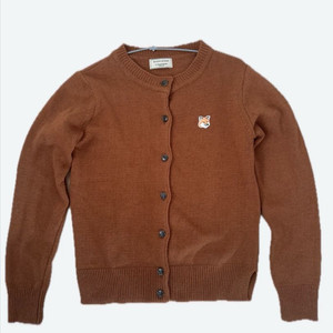 메종키츠네 폭스헤드 브라운 가디건