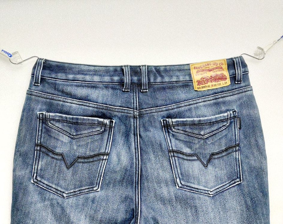 뱅뱅 기모청바지34-35/겨울청바지 스판/진청--3