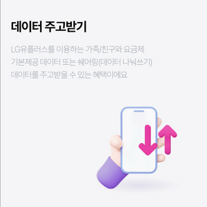 LG 유플러스 데이터 1기가 (최대 2기가)