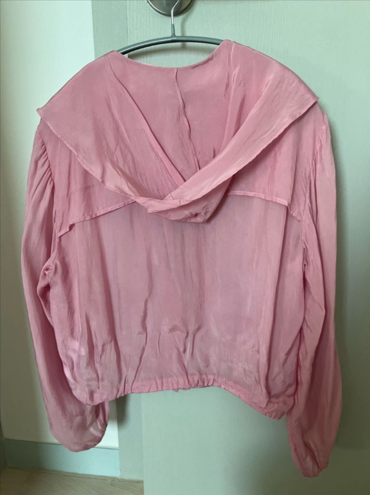 오브제 러플 블라우스 핑크--1