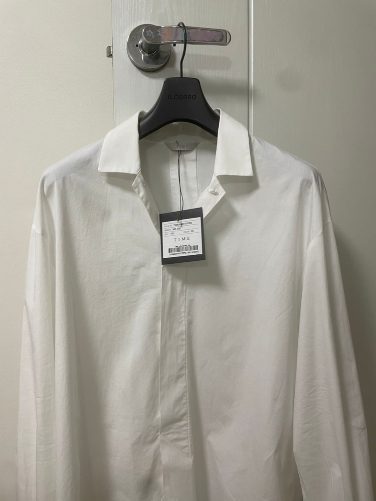 타임옴므 유해진 튜닉셔츠 화이트 이미지