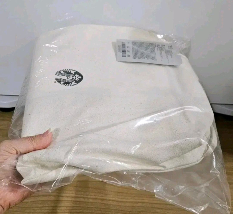 미개봉]스타벅스 특화매장 MD 경동1960 브라운 라지 토트백 가방 이미지