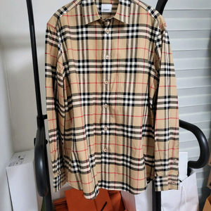 21SS 버버리 체크 코튼 셔츠 L