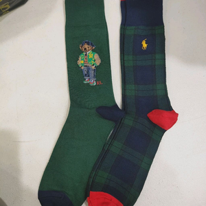 폴로 랄프로렌 남성용 빅베어 양말 세트
