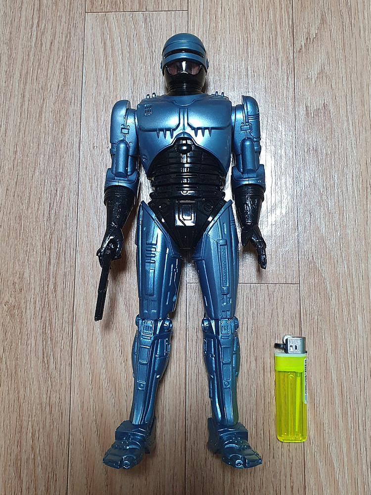1/6 12인치 90년대 말하는 로보캅 Robocop 대형 완구 피규어 1993년 제품 발광 음성 기믹 신품급--1