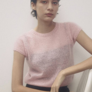 SIE 시에 아멜리 모헤어 크롭 니트