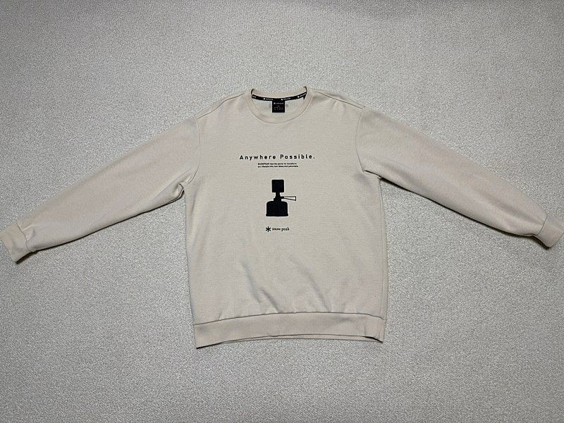 스노우피크 맨투맨 티셔츠 남성용 100사이즈--0