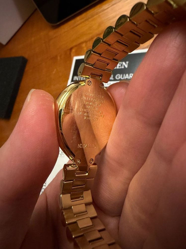 [1회착용] 시티즌 L라인 여성용 금장 시계 (EM1202-50P) / 풀박스--4