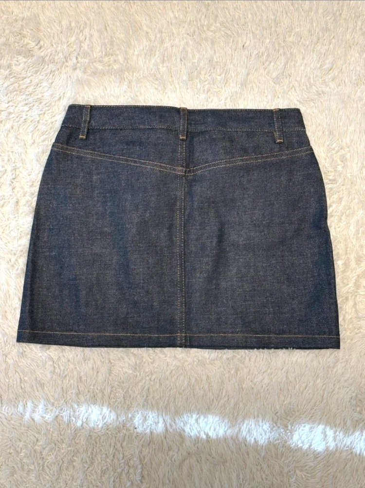 A.P.C 아페쎄 생지 데님 미니 주페 스커트--1