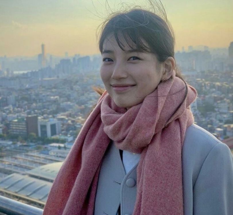 아크네 로지멜란지 머플러 목도리--3