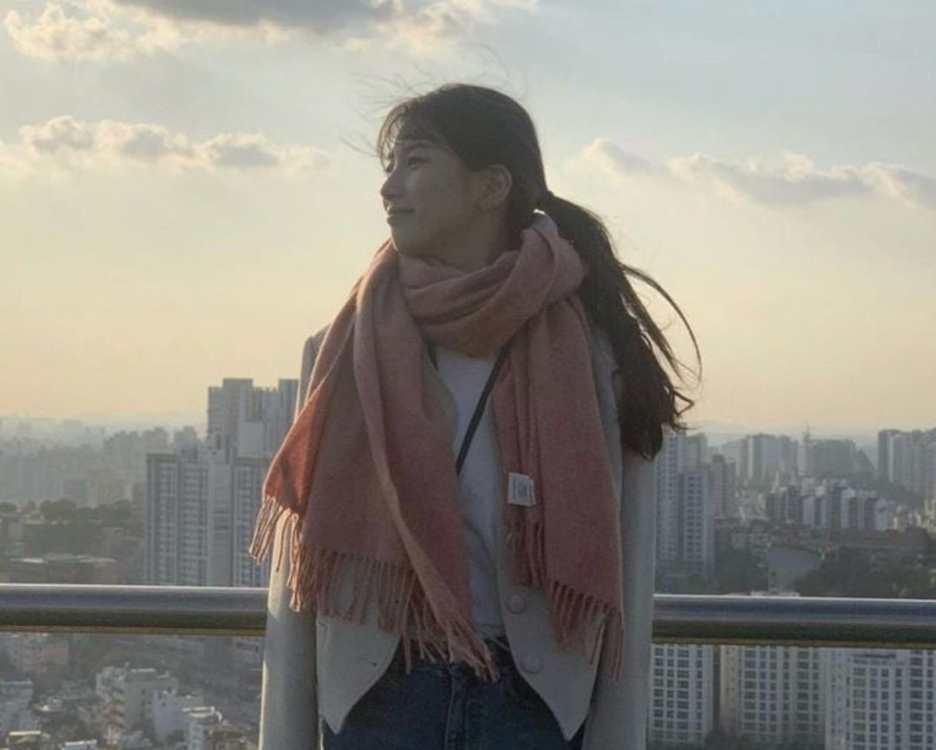 아크네 로지멜란지 머플러 목도리--4