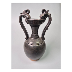 당송대 흑자 조화 쌍이 장식 호 중국도자기 골동품 고미술품 수집품