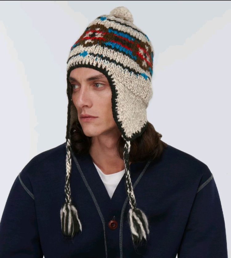 준야와타나베 맨 junya watanabe man 자미로콰이 이어플랩 비니 모자 이미지