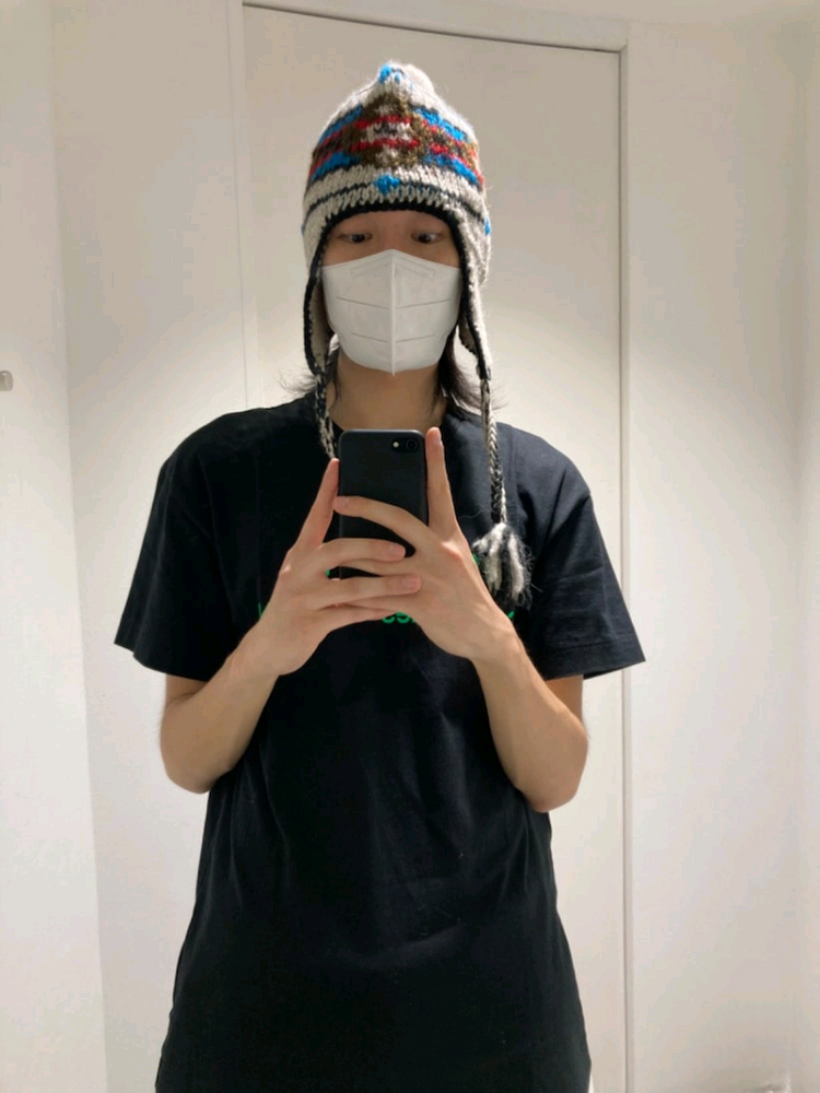 준야와타나베 맨 junya watanabe man 자미로콰이 이어플랩 비니 모자 이미지