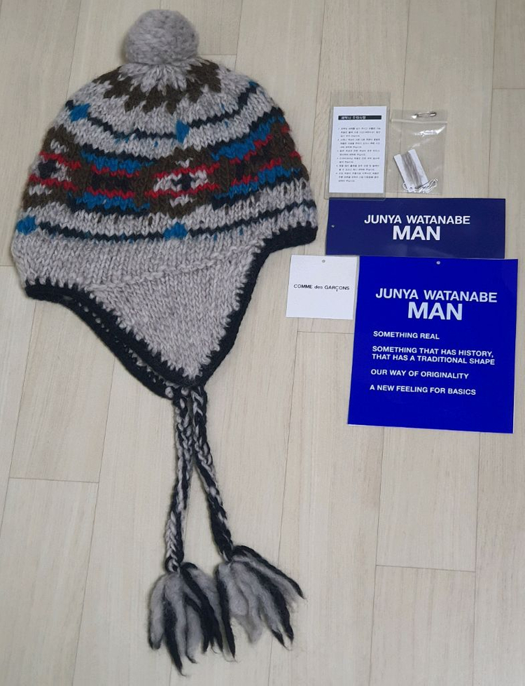 준야와타나베 맨 junya watanabe man 자미로콰이 이어플랩 비니 모자 이미지