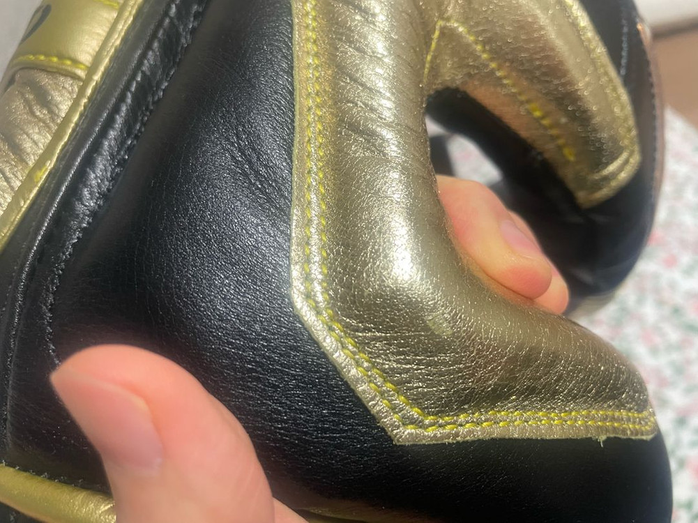 티그라오 커스텀 블랙 골드 복싱 헤드기어m 새제품 이미지