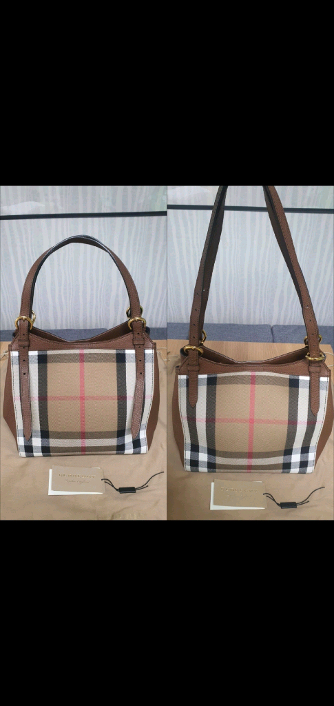 버버리 하우스체크 숄더백 토트백 새상품급 정품(감정O)구찌프라다루이비통디올고야드샤넬셀린느보테가생로랑발렌시아가가방--1