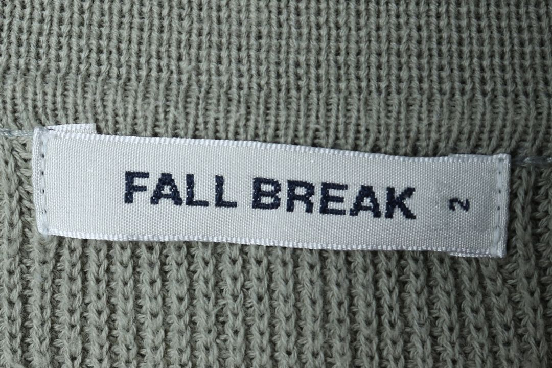 (XL-2XL) 폴브레이크 니트 오버핏 브이넥 그린 이미지