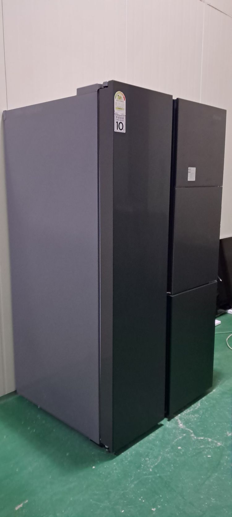 1581 대우클라쎄 802L 3도어큐브 양문냉장고(블랙--1