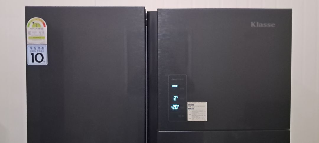 1581 대우클라쎄 802L 3도어큐브 양문냉장고(블랙--9