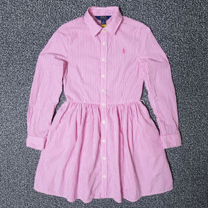 [무료배송][140]폴로 키즈 스트라이프 셔츠 원피스