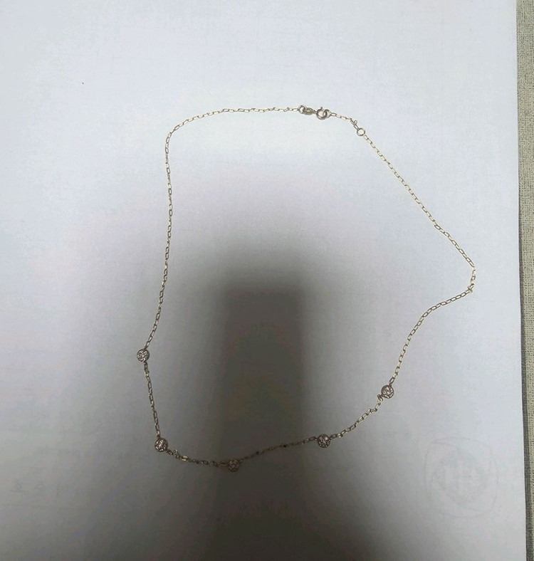 Habits 헤비츠 써클 다이아몬드 목걸이--1