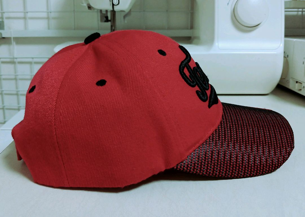 레드 볼캡 모자--1