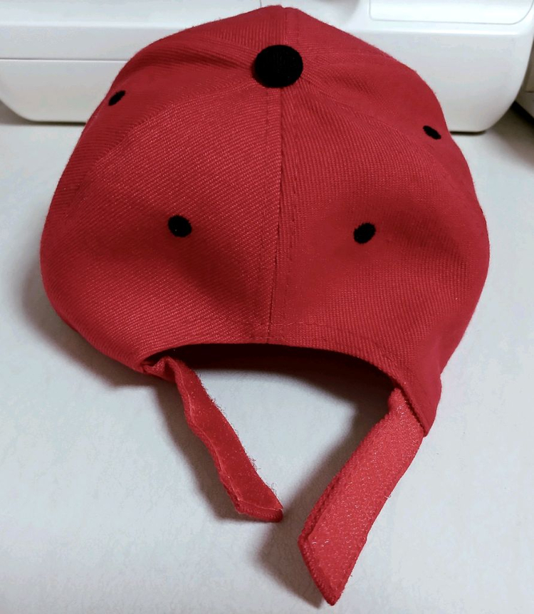 레드 볼캡 모자--2