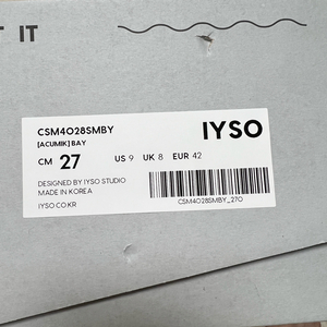 이소 ACUMIK 베이 스니커즈 270사이즈