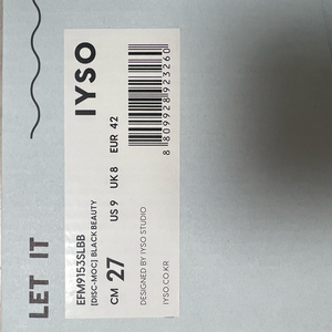 이소 블랙 디스크 모카 슬립온 스니커즈 운동화 270새상품