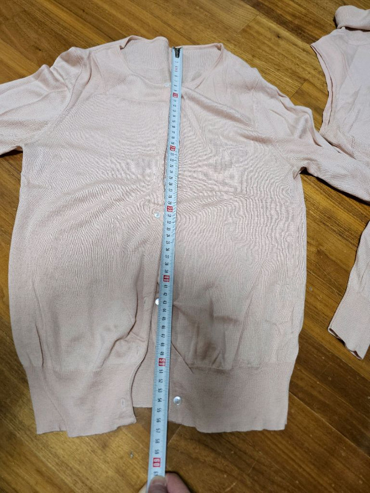 캐시미어 실크 혼방 터틀넥 니트 세트 목폴라 가디건--4