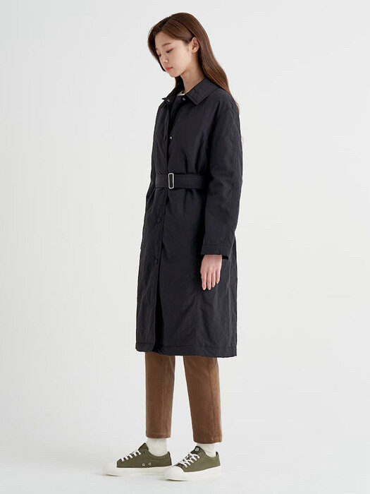 빈폴레이디스 벨티드 패딩 코트--1