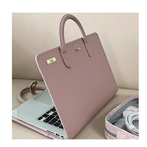 핑크 16인치 슬림한 노트북 태블릿 파우치가방