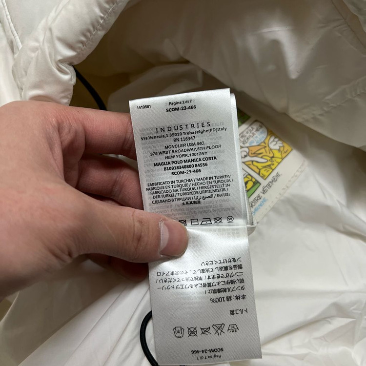 몽클레어 여성 구스다운 와펜 퍼트리밍 패딩 점퍼 [화이트] 3사이즈--6